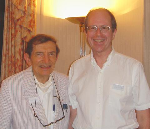 Harry Schultz and John Walker on U.S. election night 2004