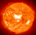 SOHO He II 304 Å Image 2000-09-23 19:19 UTC