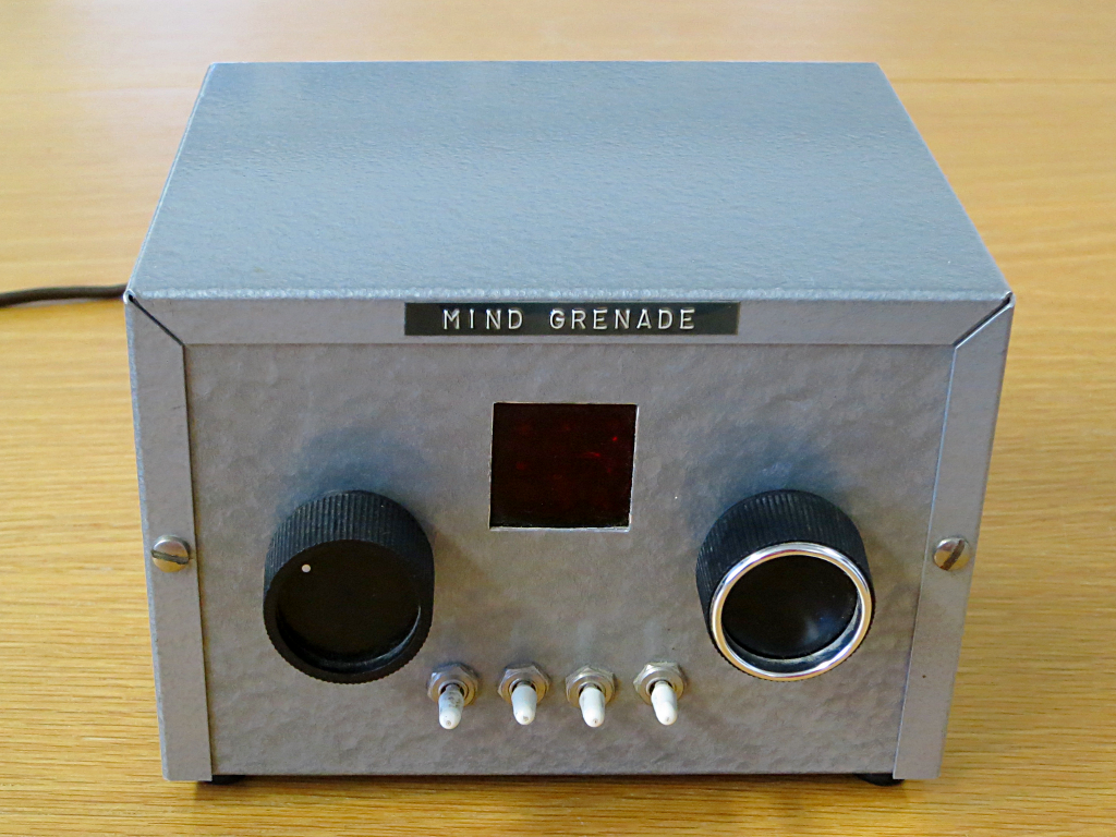 Mind Grenade: front view