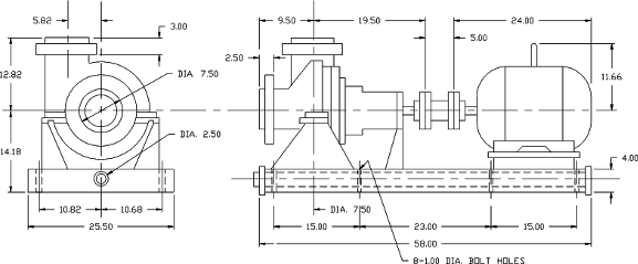 AutoCAD Pump drawing