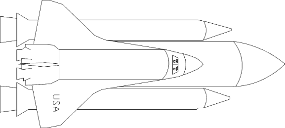 AutoCAD Shuttle drawing