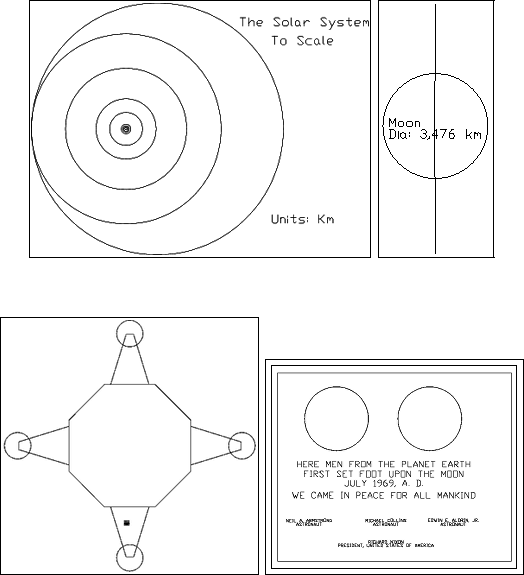 AutoCAD Solar System drawing