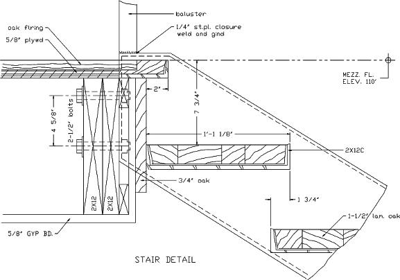 AutoCAD Stair drawing