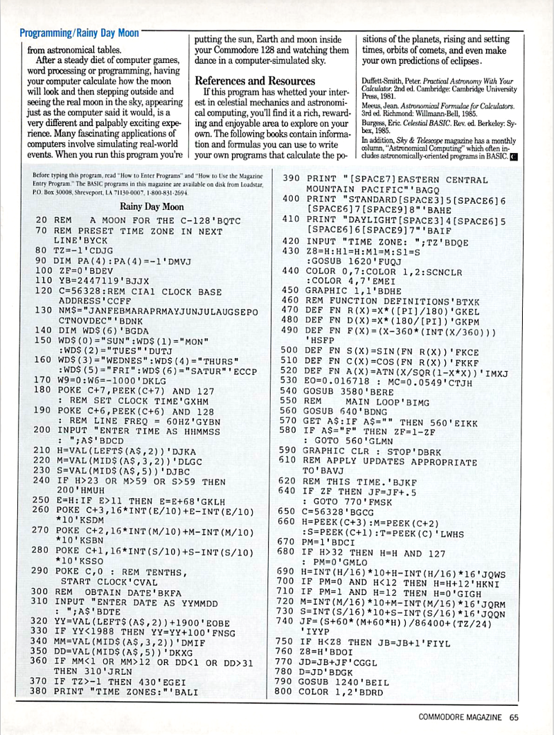 Commodore Magazine, August 1989, page 65