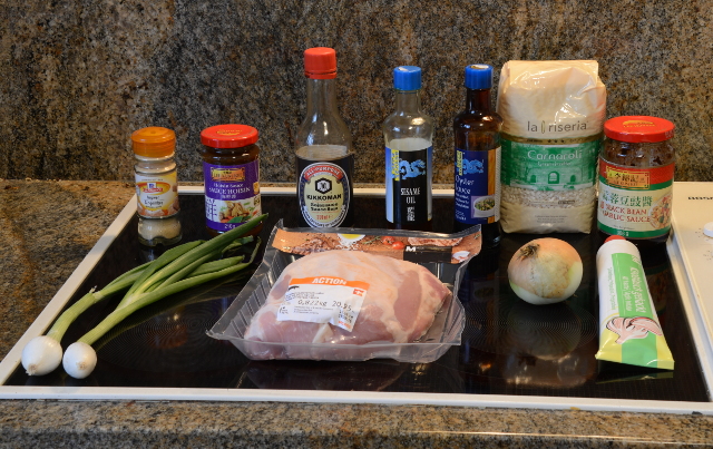 Chinese roast pork: ingredients