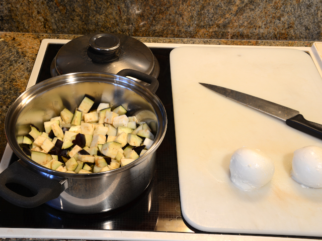 Ready to cook eggplant