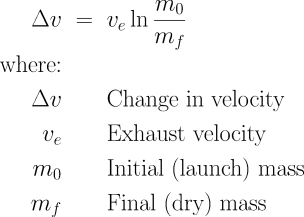 Rocket equation