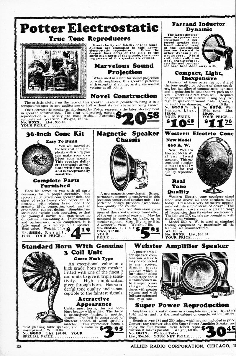 Allied Radio Catalogue: 1930