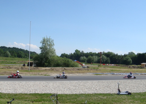 Kart racing at the Centre de conduite, Lignières, Switzerland