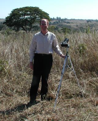 Bugbert with camera at the observing site
