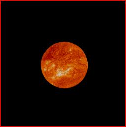 Layer 3: SOHO solar disc image
