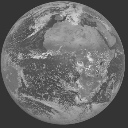 Meteosat-7 imagery for 2005-04-10 12:00 UTC Copyright  2005 EUMETSAT