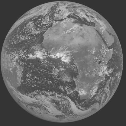 Meteosat-7 imagery for 2005-04-18 12:00 UTC Copyright  2005 EUMETSAT