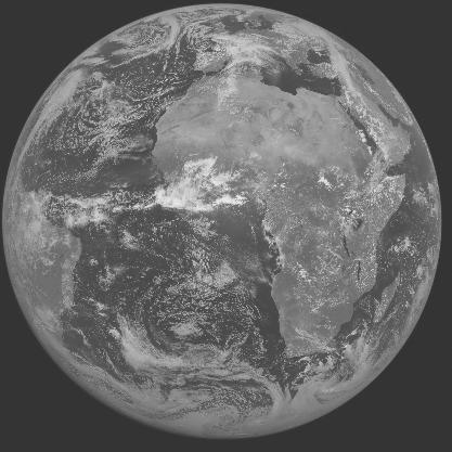 Meteosat-7 imagery for 2005-04-24 12:00 UTC Copyright  2005 EUMETSAT