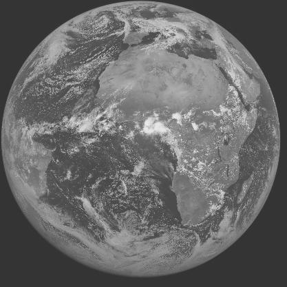 Meteosat-7 imagery for 2005-04-25 12:00 UTC Copyright  2005 EUMETSAT