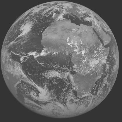 Meteosat-7 imagery for 2005-05-02 12:00 UTC Copyright  2005 EUMETSAT