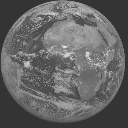Meteosat-7 imagery for 2005-05-09 12:00 UTC Copyright  2005 EUMETSAT