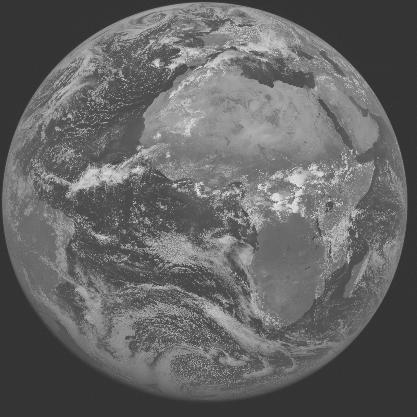 Meteosat-7 imagery for 2005-05-11 12:00 UTC Copyright  2005 EUMETSAT