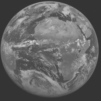Meteosat-7 imagery for 2005-05-20 12:00 UTC Copyright  2005 EUMETSAT