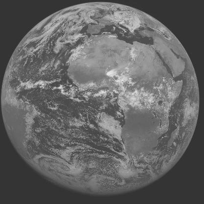 Meteosat-7 imagery for 2005-06-07 12:00 UTC Copyright  2005 EUMETSAT