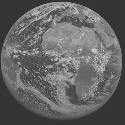 Meteosat-7 imagery for 2005-06-22 12:00 UTC Copyright  2005 EUMETSAT