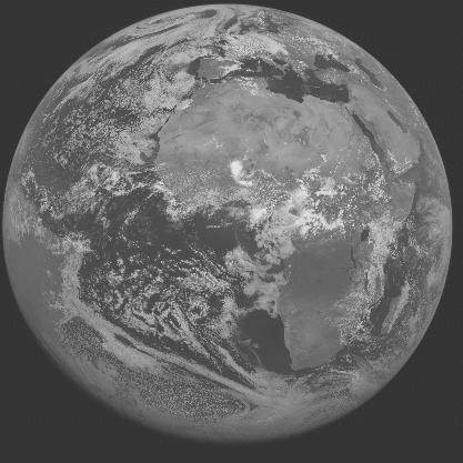 Meteosat-7 imagery for 2005-07-08 12:00 UTC Copyright  2005 EUMETSAT