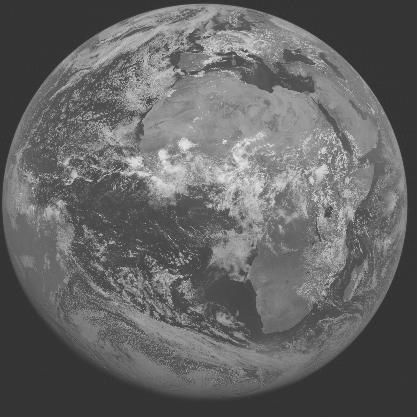Meteosat-7 imagery for 2005-07-09 12:00 UTC Copyright  2005 EUMETSAT