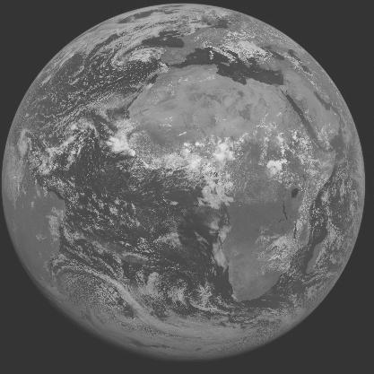 Meteosat-7 imagery for 2005-07-13 12:00 UTC Copyright  2005 EUMETSAT
