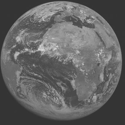 Meteosat-7 imagery for 2005-07-15 12:00 UTC Copyright  2005 EUMETSAT