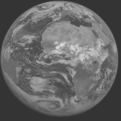 Meteosat-7 imagery for 2005-07-17 12:00 UTC Copyright  2005 EUMETSAT