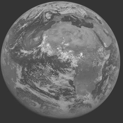 Meteosat-7 imagery for 2005-07-20 12:00 UTC Copyright  2005 EUMETSAT