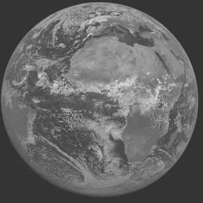 Meteosat-7 imagery for 2005-07-27 12:00 UTC Copyright  2005 EUMETSAT