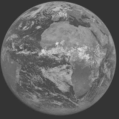 Meteosat-7 imagery for 2005-07-29 12:00 UTC Copyright  2005 EUMETSAT