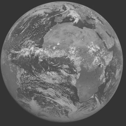 Meteosat-7 imagery for 2005-08-03 12:00 UTC Copyright  2005 EUMETSAT