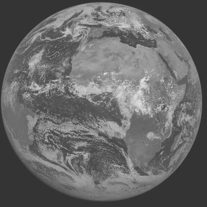 Meteosat-7 imagery for 2005-08-07 12:00 UTC Copyright  2005 EUMETSAT