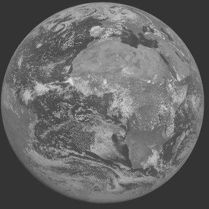Meteosat-7 imagery for 2005-08-10 12:00 UTC Copyright  2005 EUMETSAT
