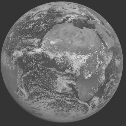 Meteosat-7 imagery for 2005-08-11 12:00 UTC Copyright  2005 EUMETSAT