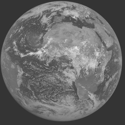 Meteosat-7 imagery for 2005-08-15 12:00 UTC Copyright  2005 EUMETSAT