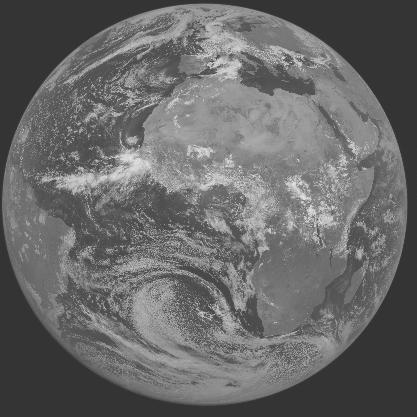 Meteosat-7 imagery for 2005-08-20 12:00 UTC Copyright  2005 EUMETSAT