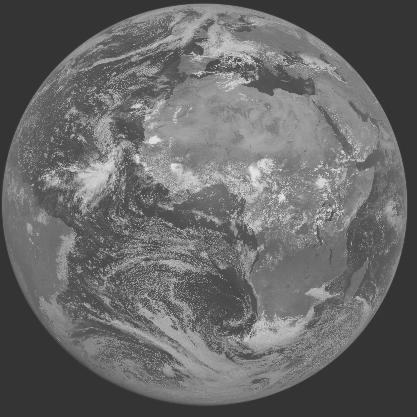Meteosat-7 imagery for 2005-08-21 12:00 UTC Copyright  2005 EUMETSAT
