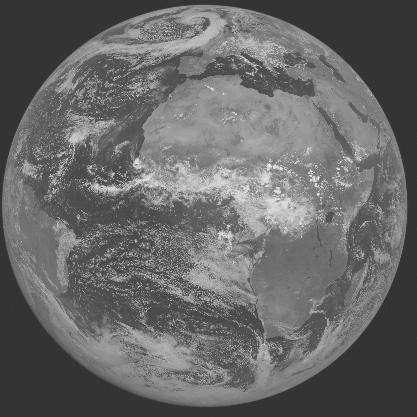 Meteosat-7 imagery for 2005-08-24 12:00 UTC Copyright  2005 EUMETSAT