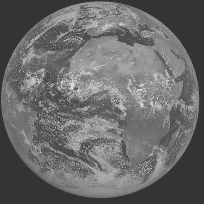 Meteosat-7 imagery for 2005-08-27 12:00 UTC Copyright  2005 EUMETSAT