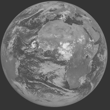Meteosat-7 imagery for 2005-08-28 12:00 UTC Copyright  2005 EUMETSAT