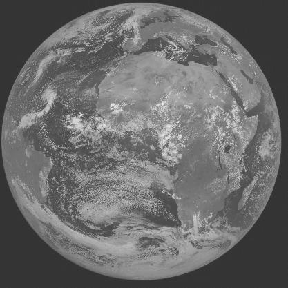 Meteosat-7 imagery for 2005-08-31 12:00 UTC Copyright  2005 EUMETSAT