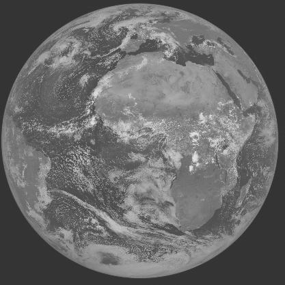 Meteosat-7 imagery for 2005-09-09 12:00 UTC Copyright  2005 EUMETSAT