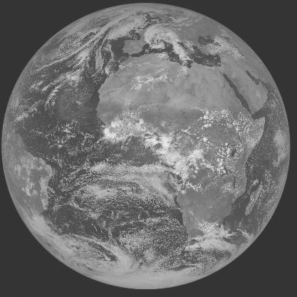 Meteosat-7 imagery for 2005-10-04 12:00 UTC Copyright  2005 EUMETSAT