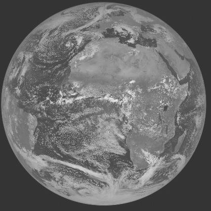 Meteosat-7 imagery for 2005-10-08 12:00 UTC Copyright  2005 EUMETSAT