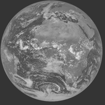 Meteosat-7 imagery for 2005-10-11 12:00 UTC Copyright  2005 EUMETSAT