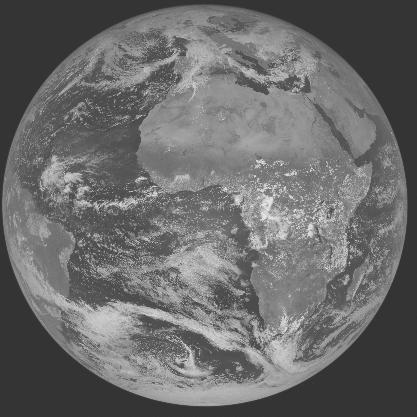 Meteosat-7 imagery for 2005-10-18 12:00 UTC Copyright  2005 EUMETSAT