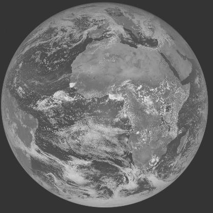 Meteosat-7 imagery for 2005-10-19 12:00 UTC Copyright  2005 EUMETSAT